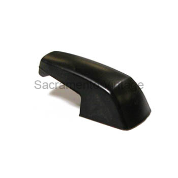 [208629] COAT HOOK COVER BLACK 1968-79