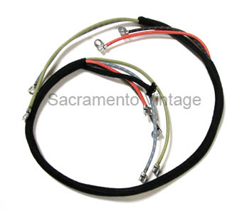 [03870] COMMUTATOR WIRE HARNESS 1926-27 WITH COIL BOX MOUNTED ON ENGINE
