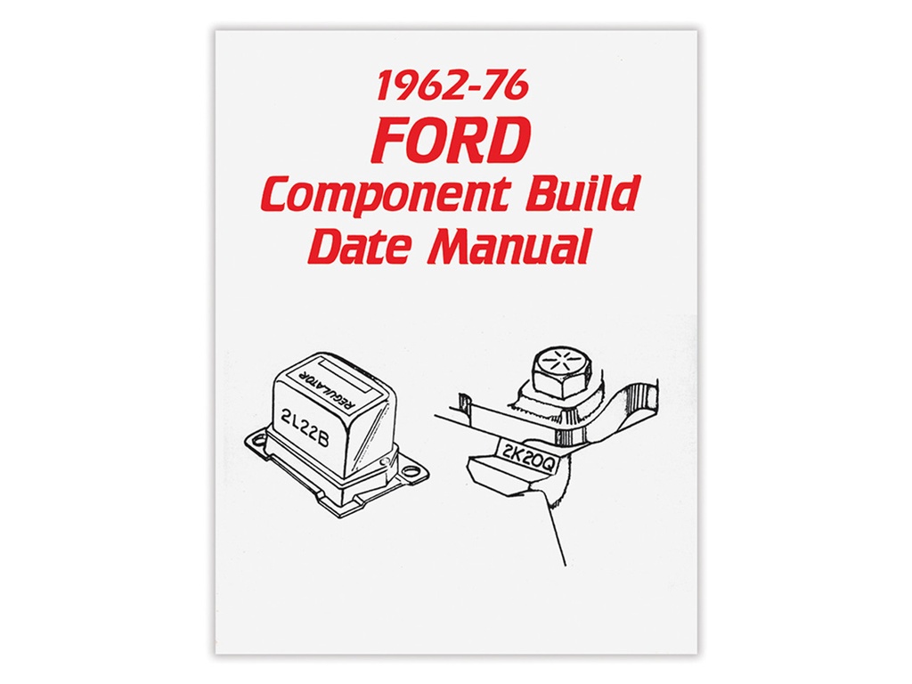 [09261-1] COMPONENT BUILD DATE CODE MANUAL 1962-76