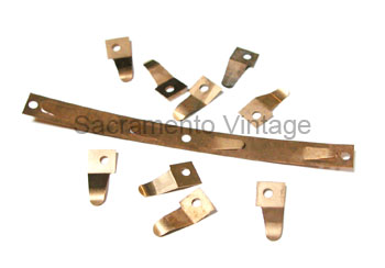 [03809] COIL BOX CONTACT STRIPS- COPPER PLATED  1913-25 REPLACEMENT STYLE
