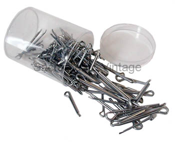 [00165] COTTER PIN ASSORTMENT 163 PIECES ZINC PLATED STEEL