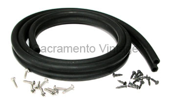 [08165] COWL LACE KIT- rubber 1942-56 WITH HARDWARE 11 SCREWS/TACKS
