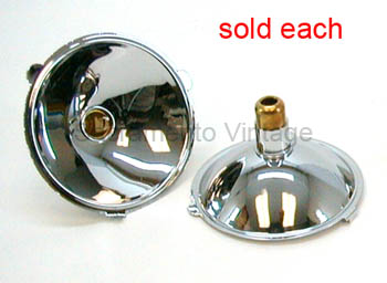 [00755-2] COWL LAMP REFLECTORS W/SOCKET 1928-29
