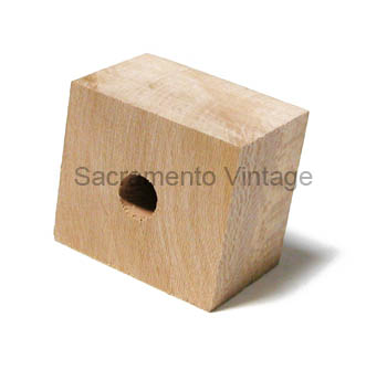 [03348] CRANKCASE ARM WOOD BLOCKS- FRAME TO CRANKCASE - SET OF 2. 1909-27 