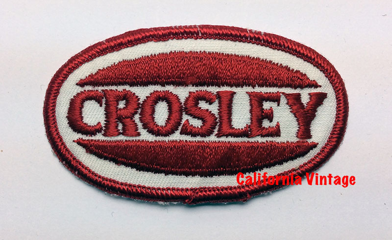 [PATCH-CROSLEY] CROSLEY EMBROIDERED PATCH 3IN OVAL RED AND WHITE