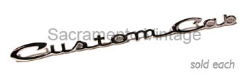 [08176-2] CUSTOM CAB DOOR EMBLEM 1961-66