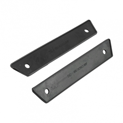 [08176-5] CUSTOM CAB DOOR EMBLEM PADS- WITH BEAD 1955-56 SET OF 2