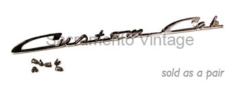 [08176-1] CUSTOM CAB DOOR EMBLEMS 1957-60