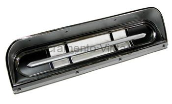 [208190] DASH INSERT BLACK/CHROME 1967-72