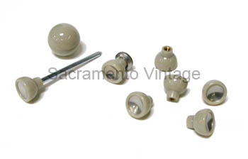 [498648] DASH KNOB SET- 1950 CAR / IVORY EXCEPT CONV AND CRESTLINE