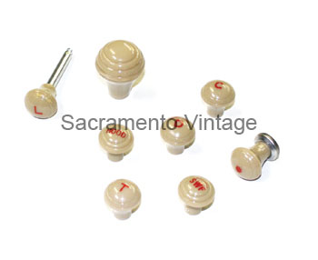 [05954-16] DASH KNOB SET-ALL MODELS-TAN-1941