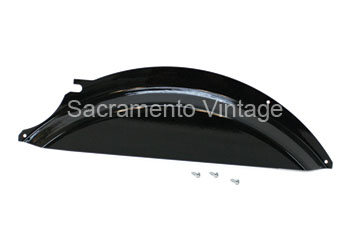[04106-10] DASH SHIELD- 1919-23 W/ HARDWARE POWDER COATED BLACK FINISH