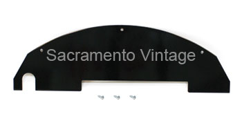 [04106-6] DASH SHIELD- EARLY 1915 POWDER COATED BLACK FINISH W/ HARDWARE