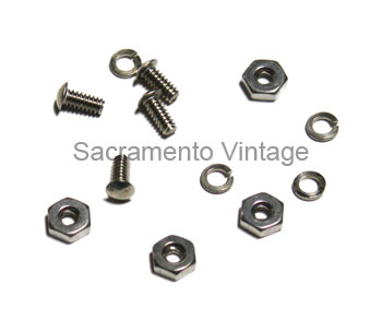 [00664-2] DATA PLATE THREADED RIVETS- SET OF 4 S/S W/NUTS