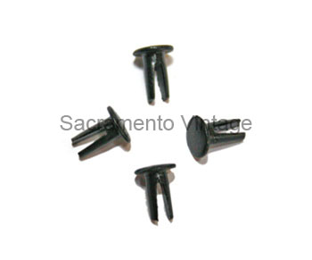 [04065-1] DATA PLATE RIVETS- BLACK SPLIT STYLE SET OF 4 1923-27