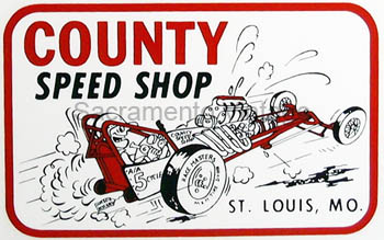 [01412-162] DECAL - COUNTY SPEED SHOP