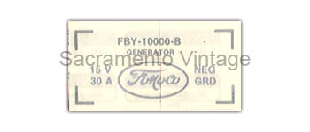 [09355] DECAL - GENERATOR 1956