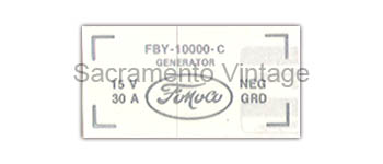 [09355-1] DECAL - GENERATOR 1957