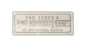[09353-1] DECAL - IGNITION COIL 1965-72