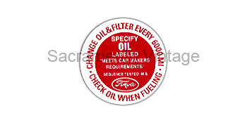 [09359] DECAL - OIL FILLER CAP 1960-66