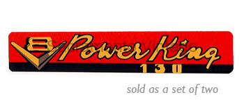 [09357-1] DECAL - POWER KING 1954