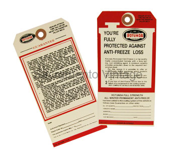 [09362-1] DECAL - ROTUNDA ANTI-FREEZE 1953-64