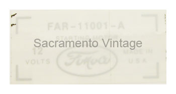 [09354] DECAL - STARTER 1956-57