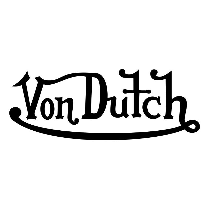 [02663-60] DECAL - VON DUTCH SIGNATURE LG BLK