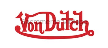 [02663-60-R] DECAL - VON DUTCH SIGNATURE LG RED