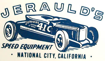 [01412-56] DECAL -JERAULDS SPEED EQUIPMENT