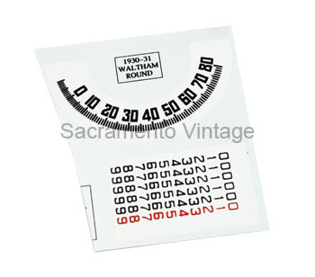 [00576-2] DECAL SET WALTHAM ROUND 1930-31