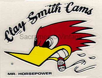 [09392-5] DECAL- CLAY SMITH 3 inch LEFT die cut