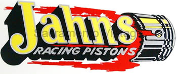 [01412-102] DECAL- JAHNS RACING PISTONS 6IN X 2 1/2IN