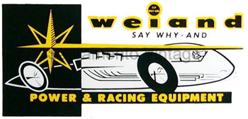 [01412-67] DECAL- WEIAND POWER & RACING 5/IN X 2 1/2/IN