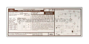 [09352-47] DECAL-EMISSION 400 2V A/T 1979