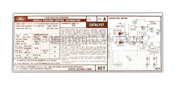 [09352-49] DECAL-EMISSION 460 4V A/T CA 1979