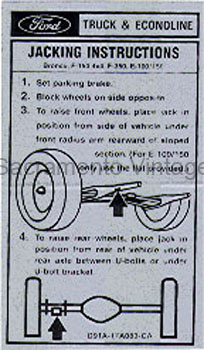 [09360-14] DECAL-JACK INST PU/BRONCO/ECONO 1979-80