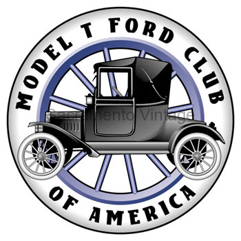 [09062] DECAL/STICKER- 3" MODEL T FORD CLUB OF AMERICA