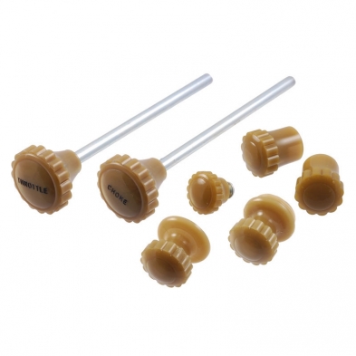 [05954-11] DASH KNOB SET- YELLOW BROWN / DELUXE 1937