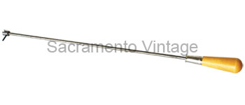 [03344-1] DELUXE OIL CHECK TOOL WITH WOOD HANDLE & PIN FOR CLEANING PETCOCK. 1909-27 