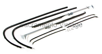 [08448-8] DELUXE WINDOW CHANNEL KIT 1956