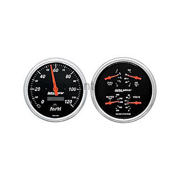 [AM1403] DESIGNER BLACK QUAD/SPEEDO KIT 5 IN (E) by AUTO METER