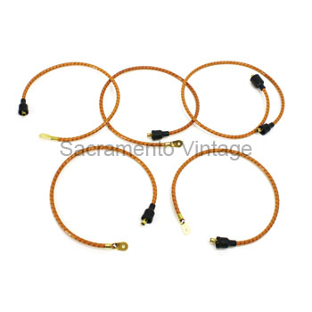 [03464-1] DISTRIBUTOR WIRE SET- 7MM 1912-27 OAK/BLACK / FOR TPP & 3459 DISTRIBUTOR