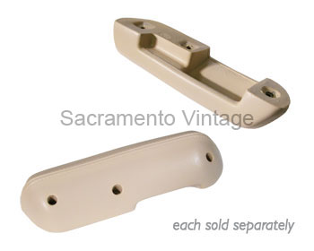 [208539-2] DOOR ARM REST L.H WHITE 1968-72