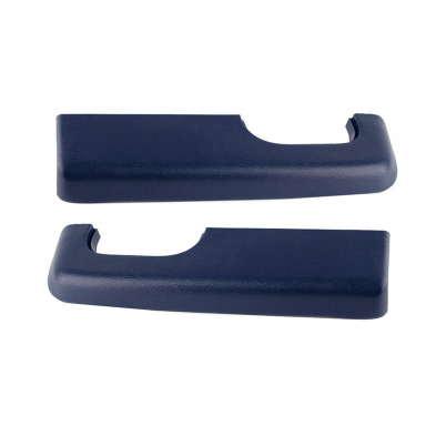 [208540-4] DOOR ARM REST PADS-   BLUE    LEFT & RIGHT  1973-79