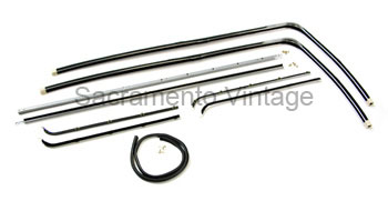 [08448-1] DELUXE DOOR CHANNEL KIT - PICKUP 1953-55