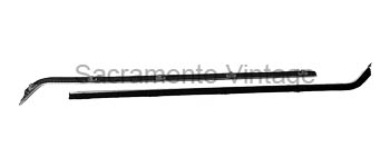 [08449-2] DOOR GLASS ANTI-RATTLE  'Whisker'' SET S/S 1956