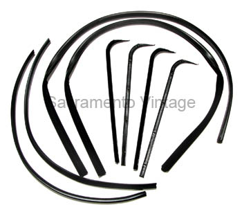 [208450] DOOR GLASS CHANNEL KIT 1967-71