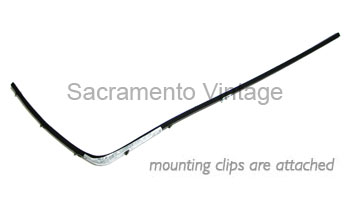 [08450-1] DOOR GLASS RUN PICKUP 1953-55 with METAL CORNER BRACE