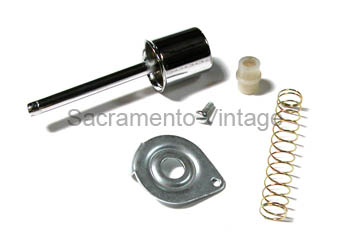 [08565-6] DOOR HANDLE PUSH BUTTON 1961-66 4 PCS FOR ONE HANDLE - CHROME